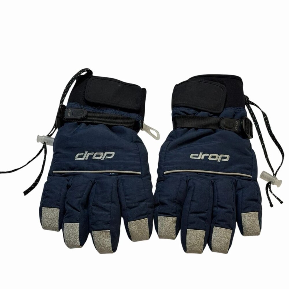 Drop Women's Blue Waterproof Winter Ski Gloves Size Medium